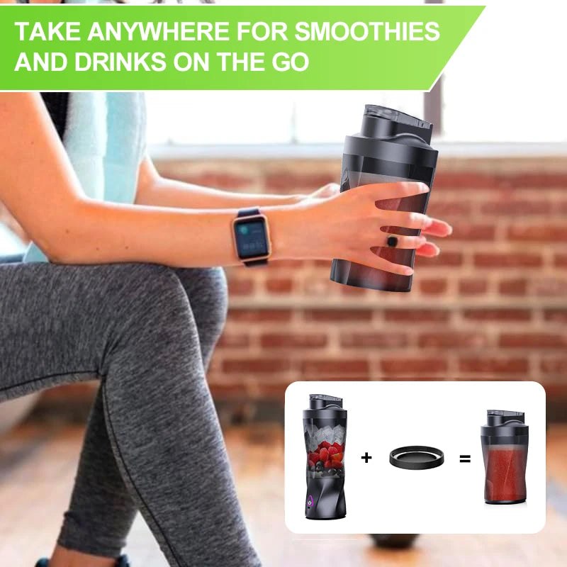 Portable USB Smoothie Blender 700 ml – High-Power Motor