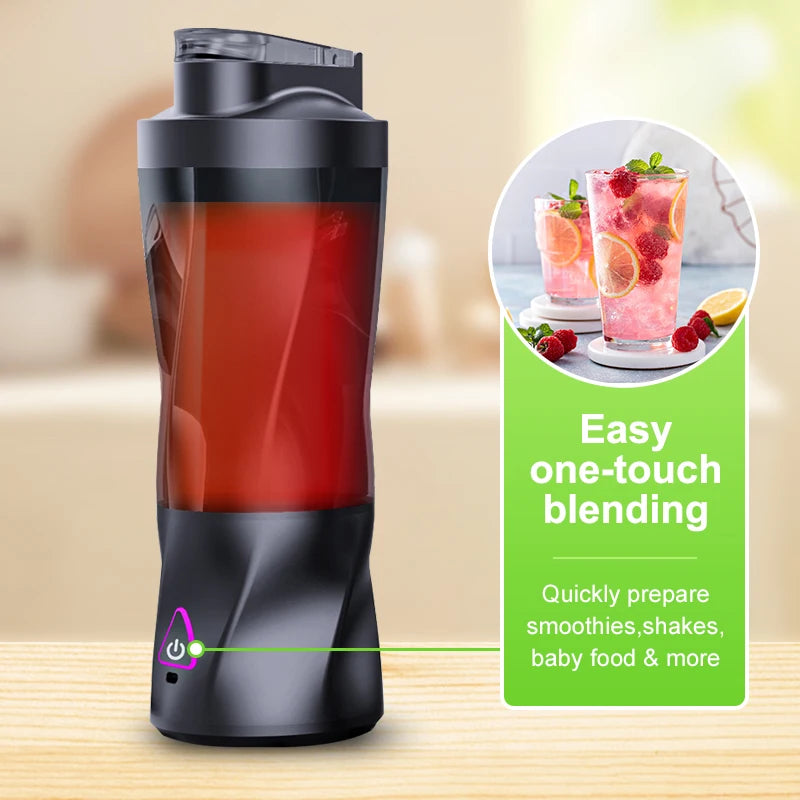 Portable USB Smoothie Blender 700 ml – High-Power Motor