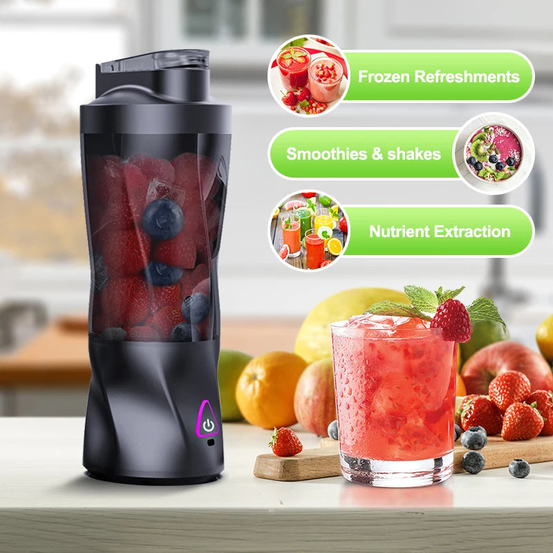 Portable USB Smoothie Blender 700 ml – High-Power Motor