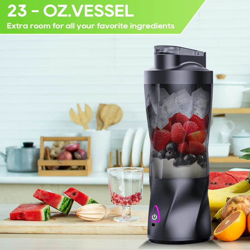 Portable USB Smoothie Blender 700 ml – High-Power Motor